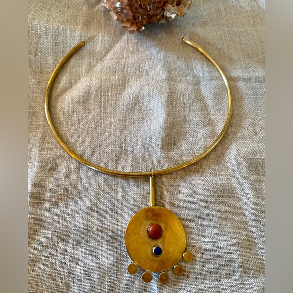 Sun Shield Choker - By Cities in Dust Jewelry - TOTAL STATEMENT PIECE - Picture 7 of 15